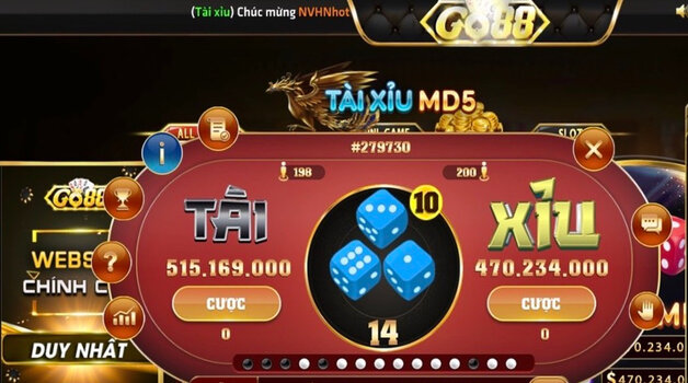 Tài xỉu là trò chơi được yêu thích tại Code hit club